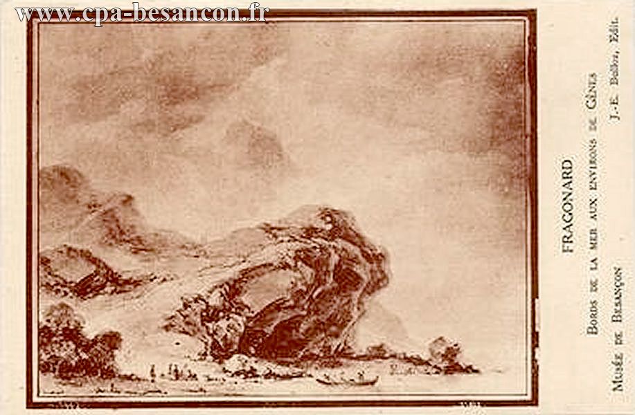 FRAGONARD - BORDS DE LA MER AUX ENVIRONS DE GÊNES - MUSÉE DE BESANÇON